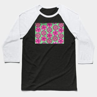 Spring Greenery Modern Flower Pattern Baseball T-Shirt